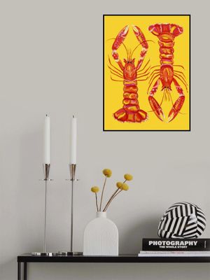 Langoustines On Yellow