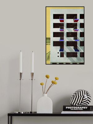 Bauhaus Dessau architecture in vintage magazine style V