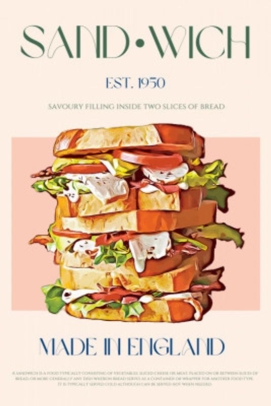 Classic Sandwich Made In England