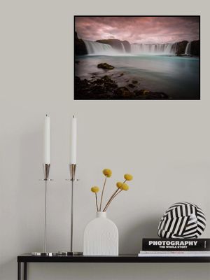 Waterfall Godafoss in Iceland