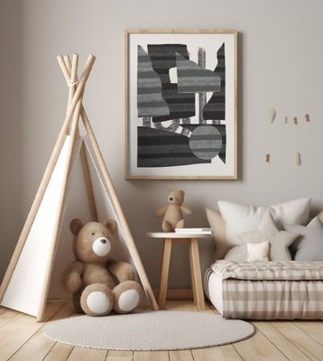 Abstract Stripe Minimal Collage 26