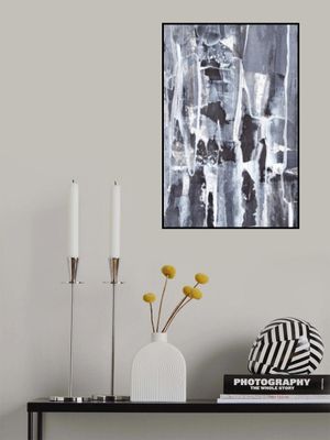 Textured Layers of Gray and White