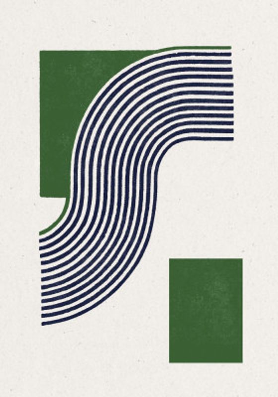 Moden Green Line Objects No.11