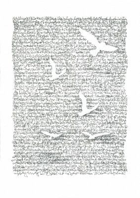 Asemic writing Bird Lore