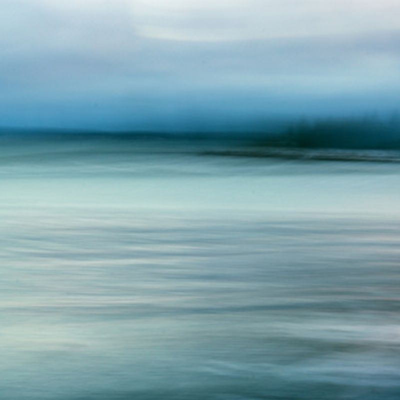 the line between sea and sky