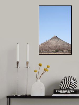 Desert Landscape With A Minimalist Composition