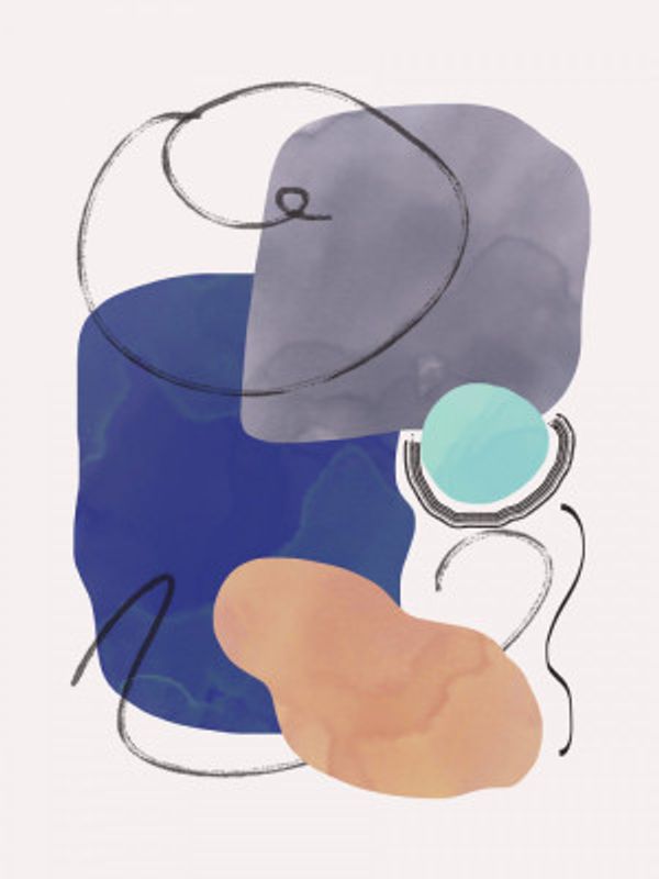 Watercolor Organic Shapes 5