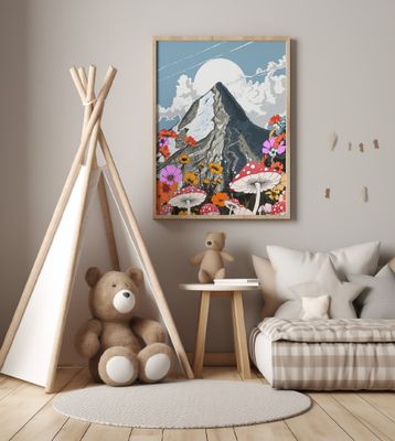 Mushrooms and Mountain