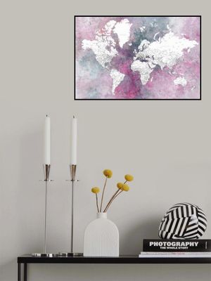 Detailed world map with cities Taliessa