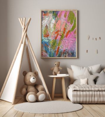 Whispering Pink Brushstrokes