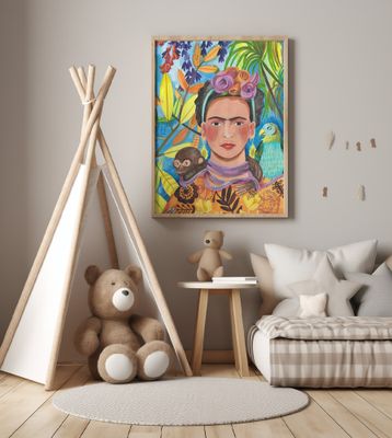 Frida and her parrots