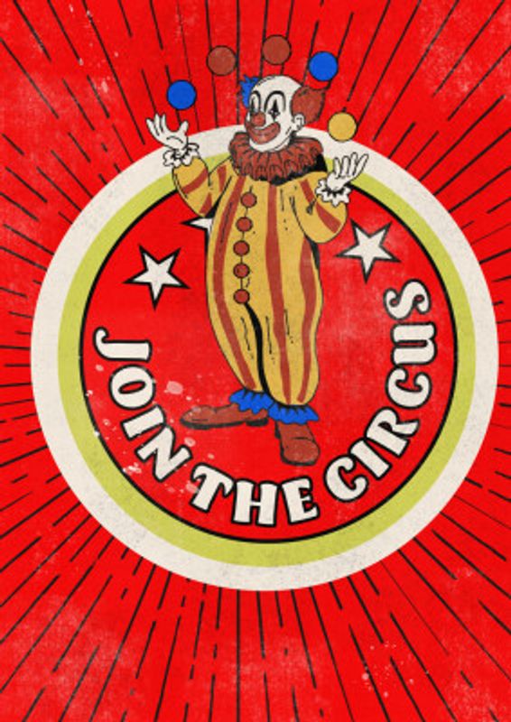 Join the Circus Vintage Clown Commercial