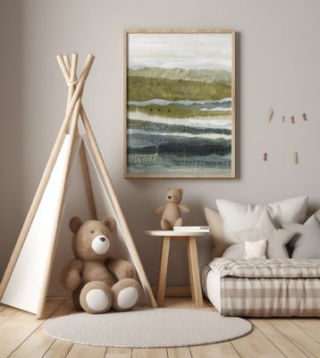 Distant Glow Portrait Diptych I