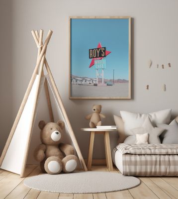 Roy's Motel Cafe Retro Sign