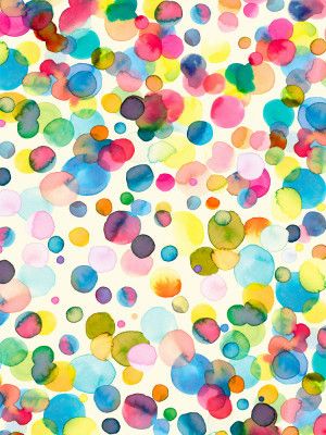 Watercolor Colorful Drops