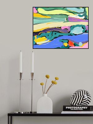 Vibrant bold flowing energy