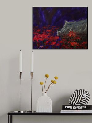 Red Spider Lilies At Night