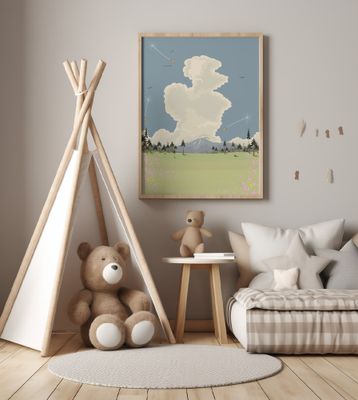 Landscape With A Towering Cloud