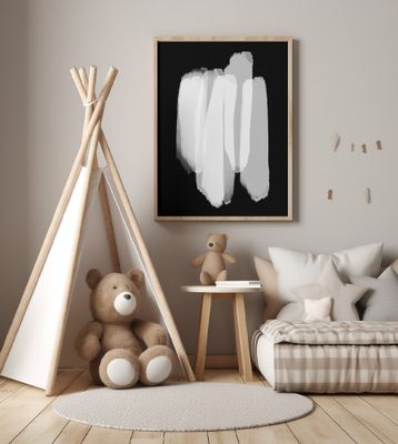 Monochrome Brushstrokes