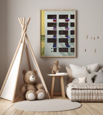 Bauhaus Dessau architecture in vintage magazine style V