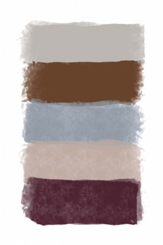 Brushstrokes in Earthy Tones