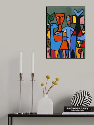 Geometric Shapes And Bold Colors In A Modern Style