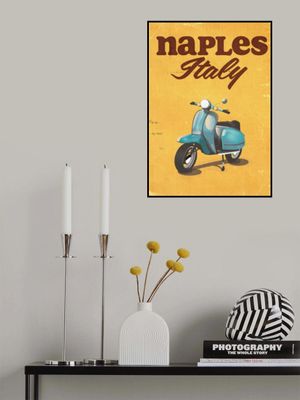 Naples Italy Vintage Travel Poster