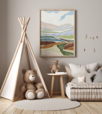 Warm and cool landscape