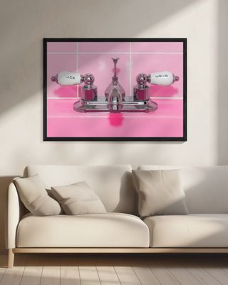 Retro Pink Sink Faucet