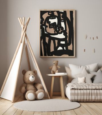 Fluidity Of Human Emotions Through Bold Lines