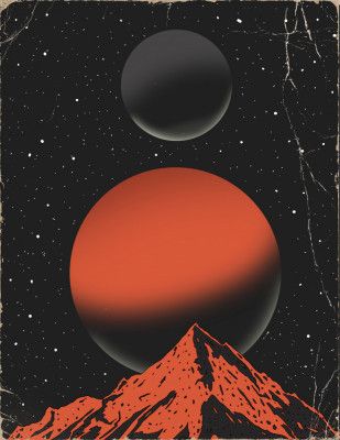 Retro Science Fiction Space art