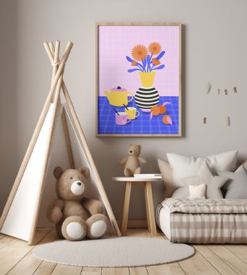 Marigold Vase and Tea