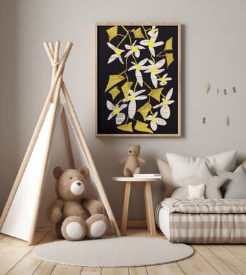 Mid century modern hanging plant