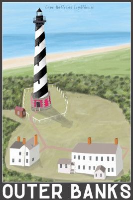 Dalc 197 Outer Banks Hatteras 25x35