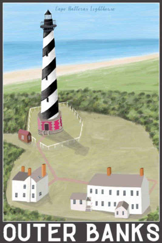 Dalc 197 Outer Banks Hatteras 25x35