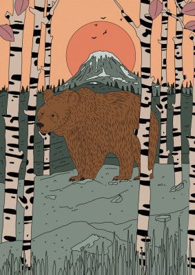 Bear's Tranquil Stroll