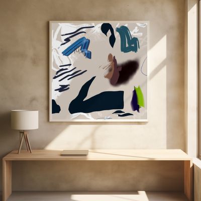 Mixed media abstract