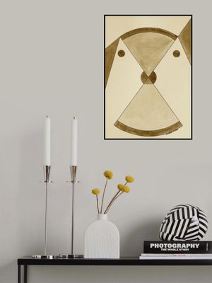 Brown Geometric Balance