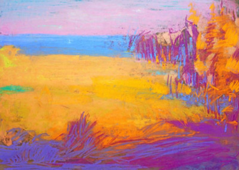 Vibrant Sunset Fields