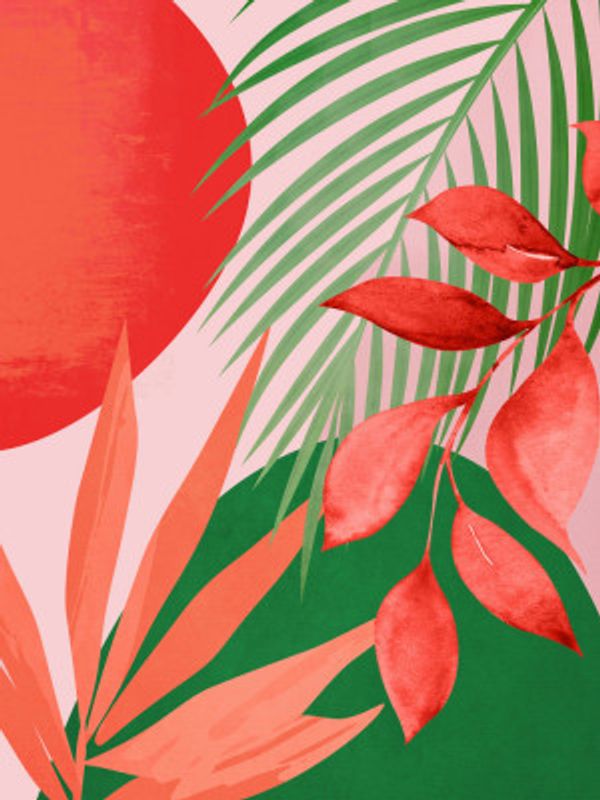 Abstract Art Tropical Garden