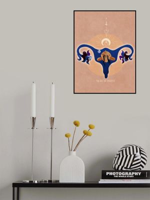 Spiritual, Feminine, Energy, Stars, Moon, Vulva,  Meditation, Yoga, and Inspiration Poster Spir 1b