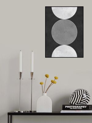 Circles on black background 7