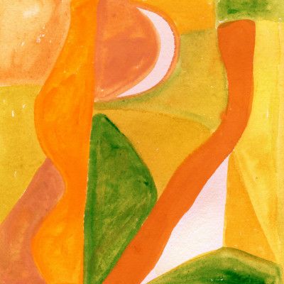 Orange and Golden Abstract