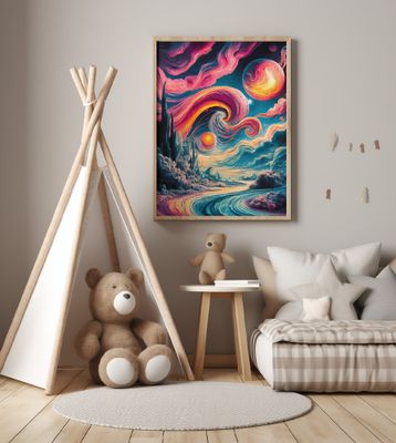 Painting to the pink world