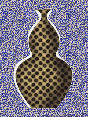 Dotted Vase Silhouette