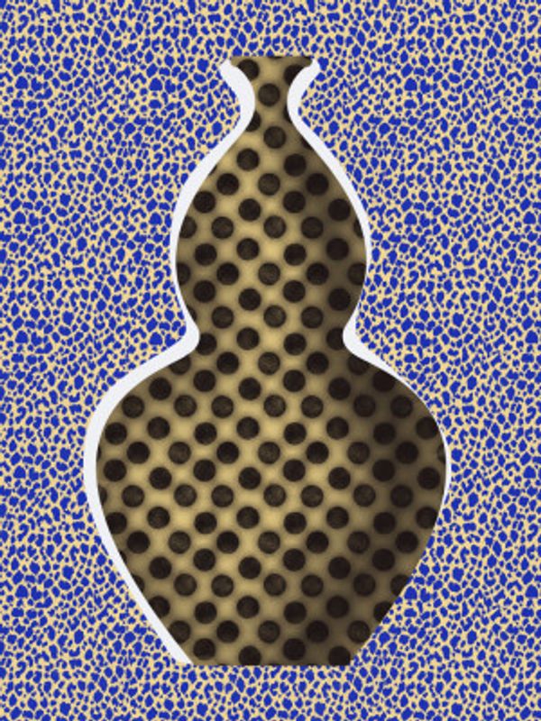Dotted Vase Silhouette