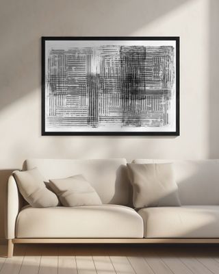 Woven Monochrome Linear Abstract 2