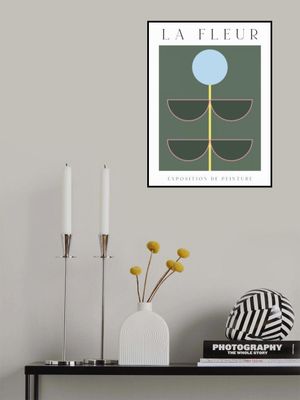 La Fleur Geometric Flowers Poster Set 10