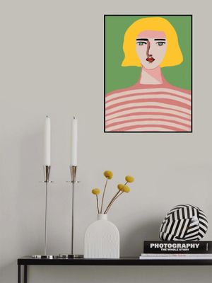 Lady with blonde hair