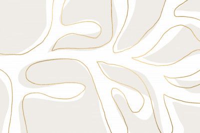 Abstract Twig White and Gold